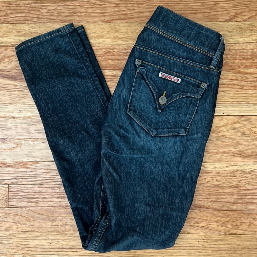 Straight leg Hudson Jean with low rise
